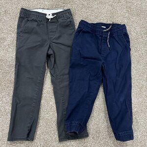 Set of 2 Gap and Old Navy Toddler Jogger Pants - Size 3T - Gray / Navy